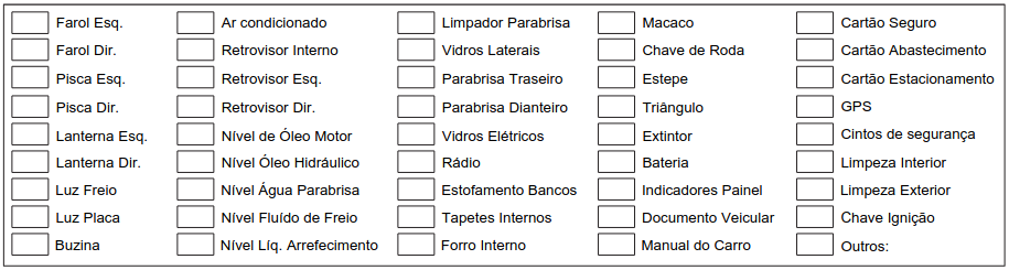 Itens_Veículo