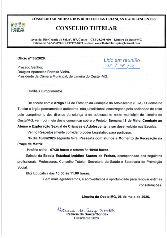 Semana 18 de Maio